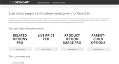 Desktop Screenshot of liveopencart.com
